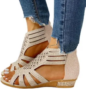 Sandals for Women Dressy,Womens Flat Sandals Open Toe Slippers Flip Flop Shoes Summer Casual Ankle Buckle Strap Sandal