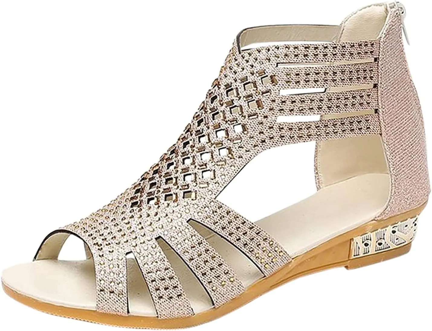 Sandals for Women Dressy,Womens Flat Sandals Open Toe Slippers Flip Flop Shoes Summer Casual Ankle Buckle Strap Sandal