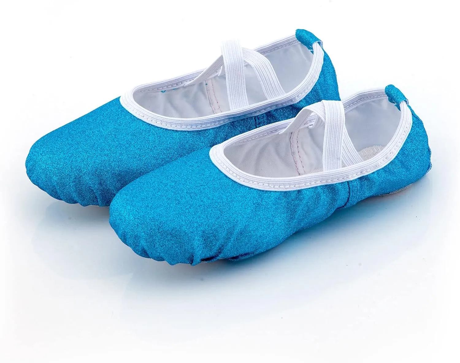 Sequin Ballet Slippers for Girls Ballet Shoes Glitter Split Sole Dance Shoes Kids Dance Flats Shoes Soft Lightweight
