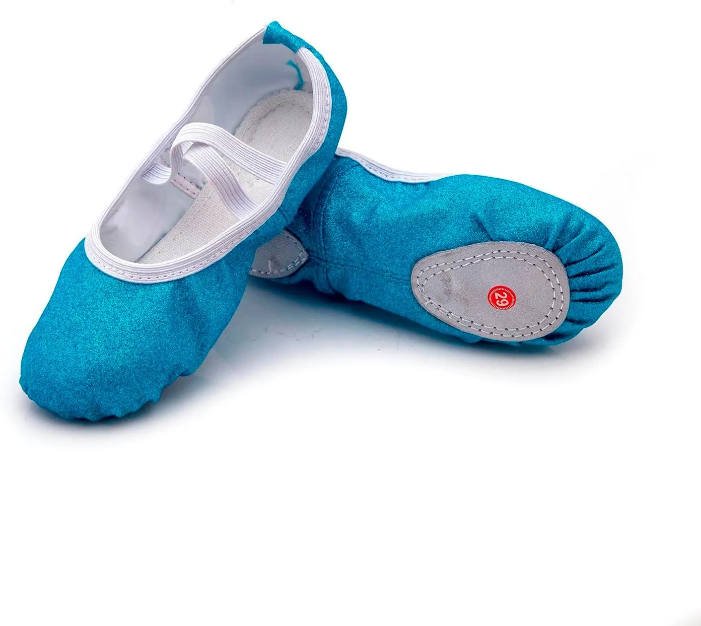 Sequin Ballet Slippers for Girls Ballet Shoes Glitter Split Sole Dance Shoes Kids Dance Flats Shoes Soft Lightweight