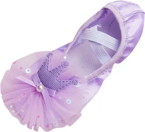 sfdgfhyf Toddler Sneaker 2 to 12 Years Children Shoes Dance Shoes Warm Dance Ballet Performance Indoor Shoes Yoga Dance