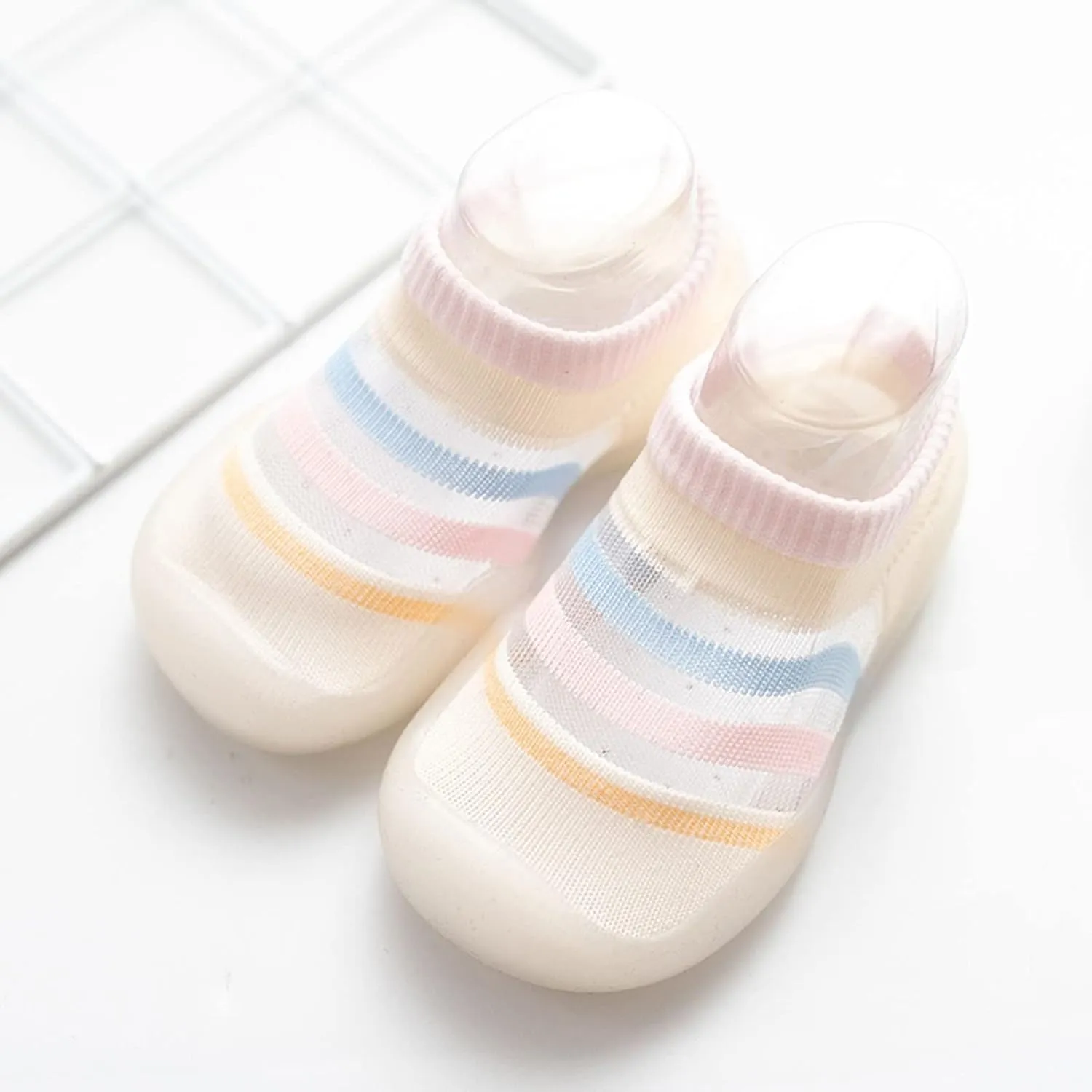 Shoes for Kids Infant Boys Girls Striped Prints Socks Shoes Toddler Breathable Mesh The Shoes for Toddlers