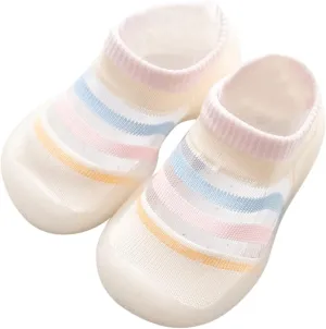 Shoes for Kids Infant Boys Girls Striped Prints Socks Shoes Toddler Breathable Mesh The Shoes for Toddlers
