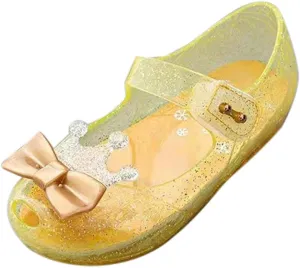 Size 12 Girls Dressing Shoes Girls Shoes Crown Flash Diamond Crystal Soft Sole Non Slip Sandals Jelly Dance Shoes Princess Shoes Toddler Winter Shoes Indoor