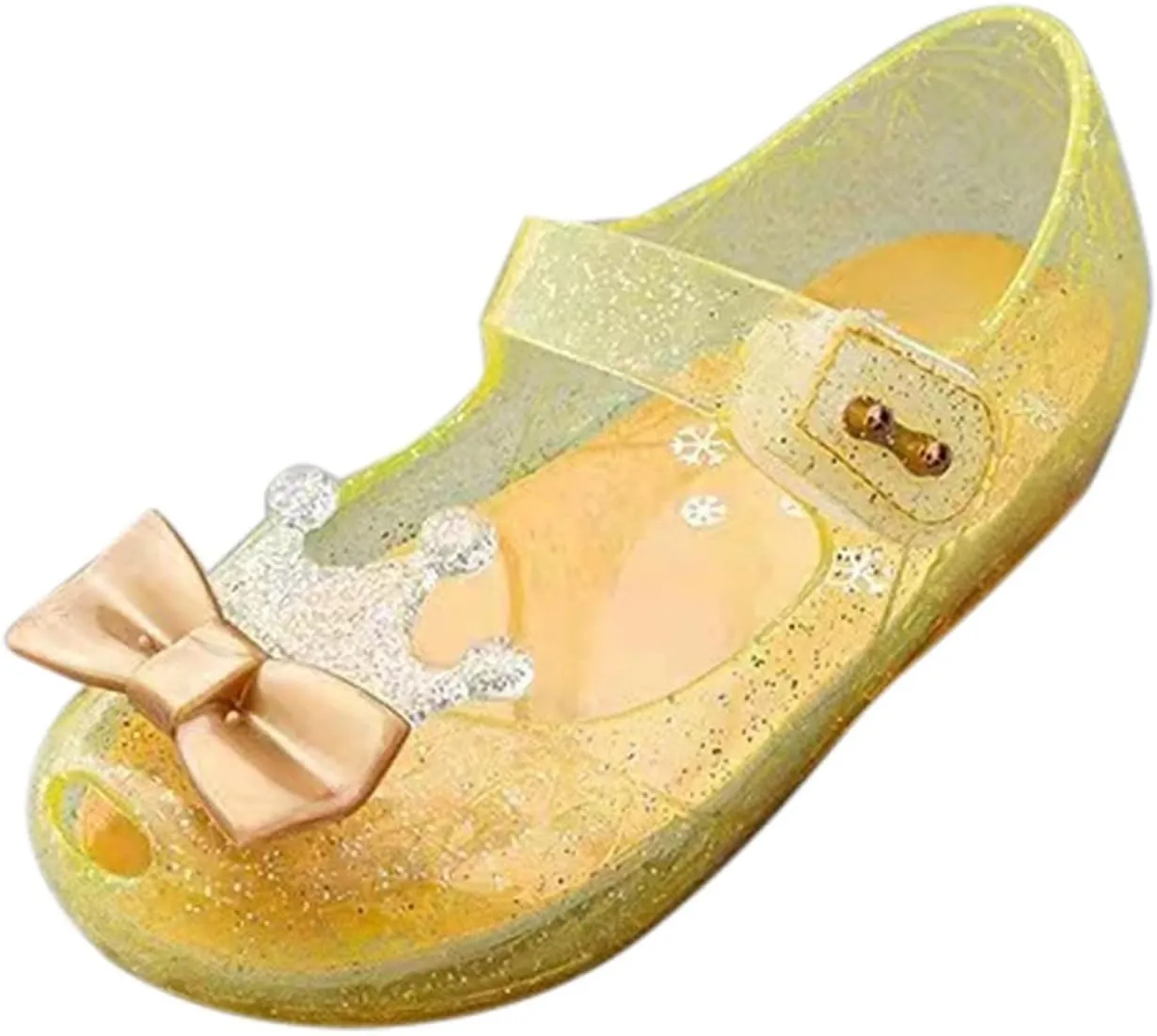 Size 12 Girls Dressing Shoes Girls Shoes Crown Flash Diamond Crystal Soft Sole Non Slip Sandals Jelly Dance Shoes Princess Shoes Toddler Winter Shoes Indoor