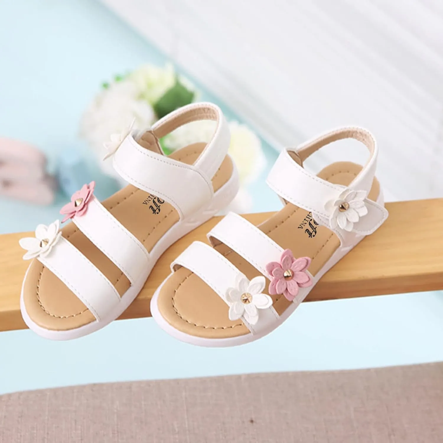 Sliders for Girls Toddler Cross Girls Shoes Non-Slip Sandals Kids Rubber Baby Toddler Jelly Sandals Size 5