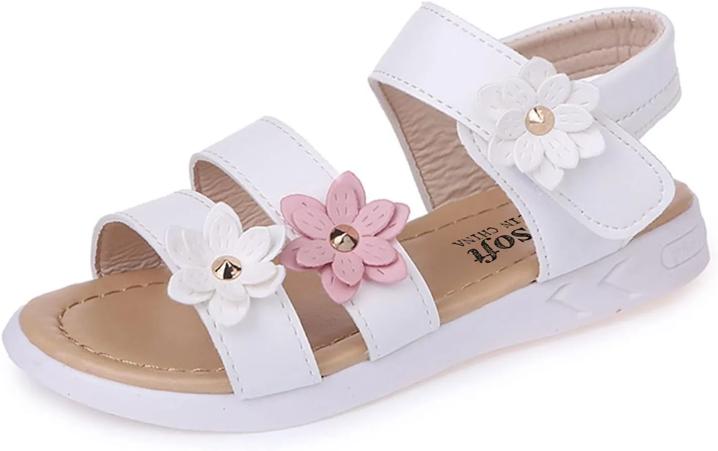 Sliders for Girls Toddler Cross Girls Shoes Non-Slip Sandals Kids Rubber Baby Toddler Jelly Sandals Size 5