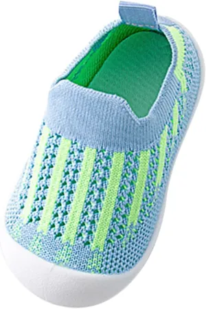 Sock Shoes Toddler Infant Shoes Mesh Slip On Socks Shoes Soft Sole Non Slip Wear Out Toddler Floor Black Shoes B
