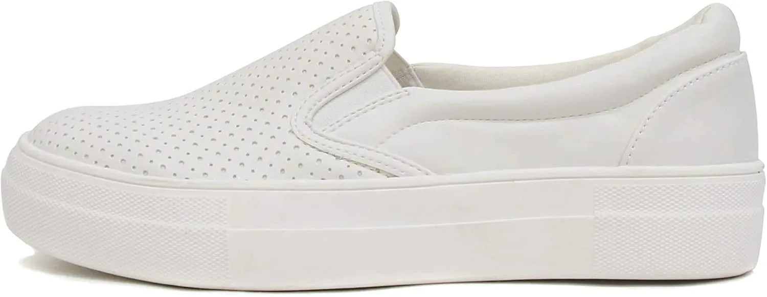 Soda Flat Women Shoes Slip On Loafers Casual Sneakers Memory Foam Insoles Hidden Platform/Flatform Round Toe Croft-G