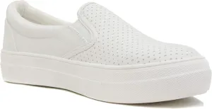 Soda Flat Women Shoes Slip On Loafers Casual Sneakers Memory Foam Insoles Hidden Platform/Flatform Round Toe Croft-G