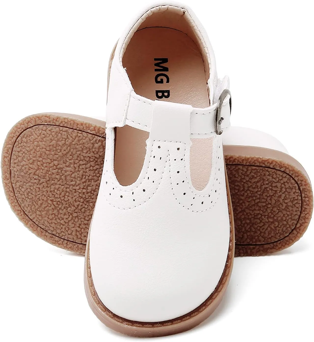 SOFMUO Toddler Girl Mary Jane Shoes Bowknot Ballet Flats for Little Girls Party School Wedding Uniform Princess Dress Shoes