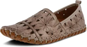 Spring Step Women's Leather Fusaro Loafer Shoe | Comfortable Slip-On Shoes with Rubber Outsole | Ladies Casual Walking Driving Loafers for Work