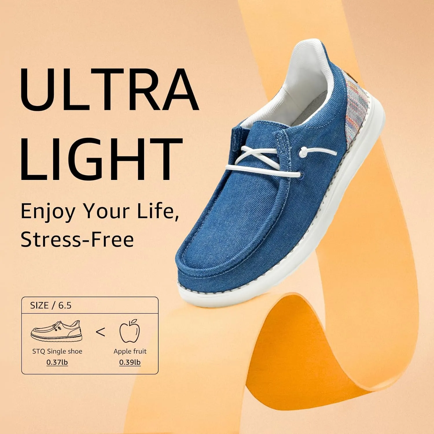 STQ Women Slip on Maternity ShoesOrthopedic Plantar Fasciitis Relief Ultralight Sneakers