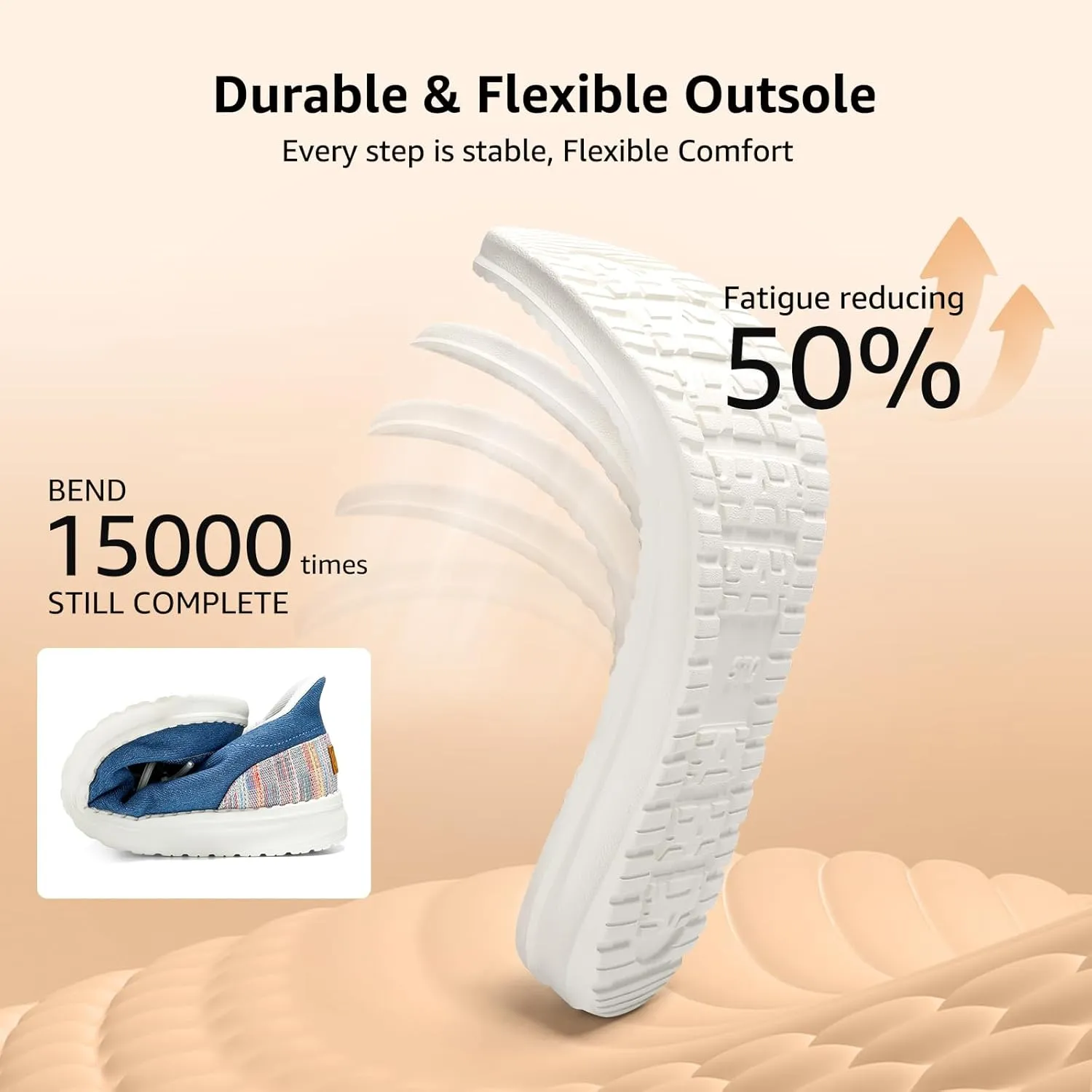 STQ Women Slip on Maternity ShoesOrthopedic Plantar Fasciitis Relief Ultralight Sneakers