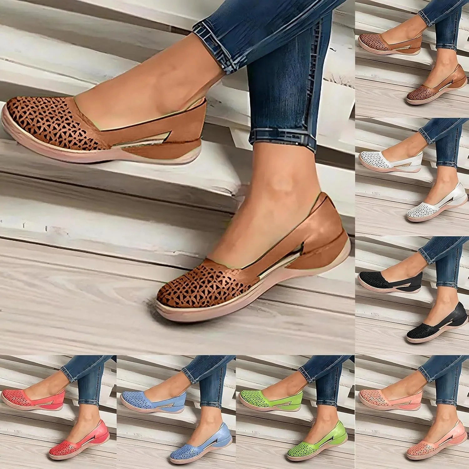 Summer Sandals for Women 2024, Women Comfortable Flat Sandals Dressy Summer Sandal Closed Toe Fisherman Sandals