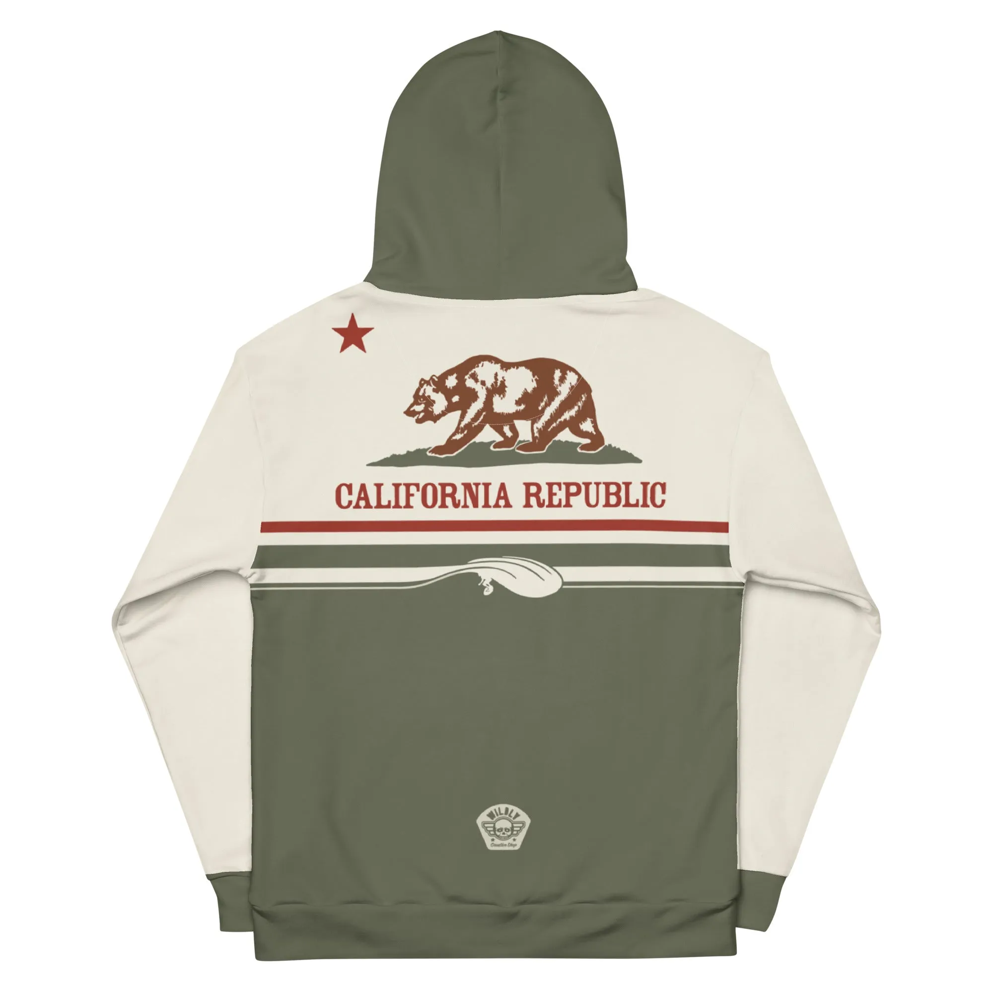 Surf California Surfing heavy weight hoodie