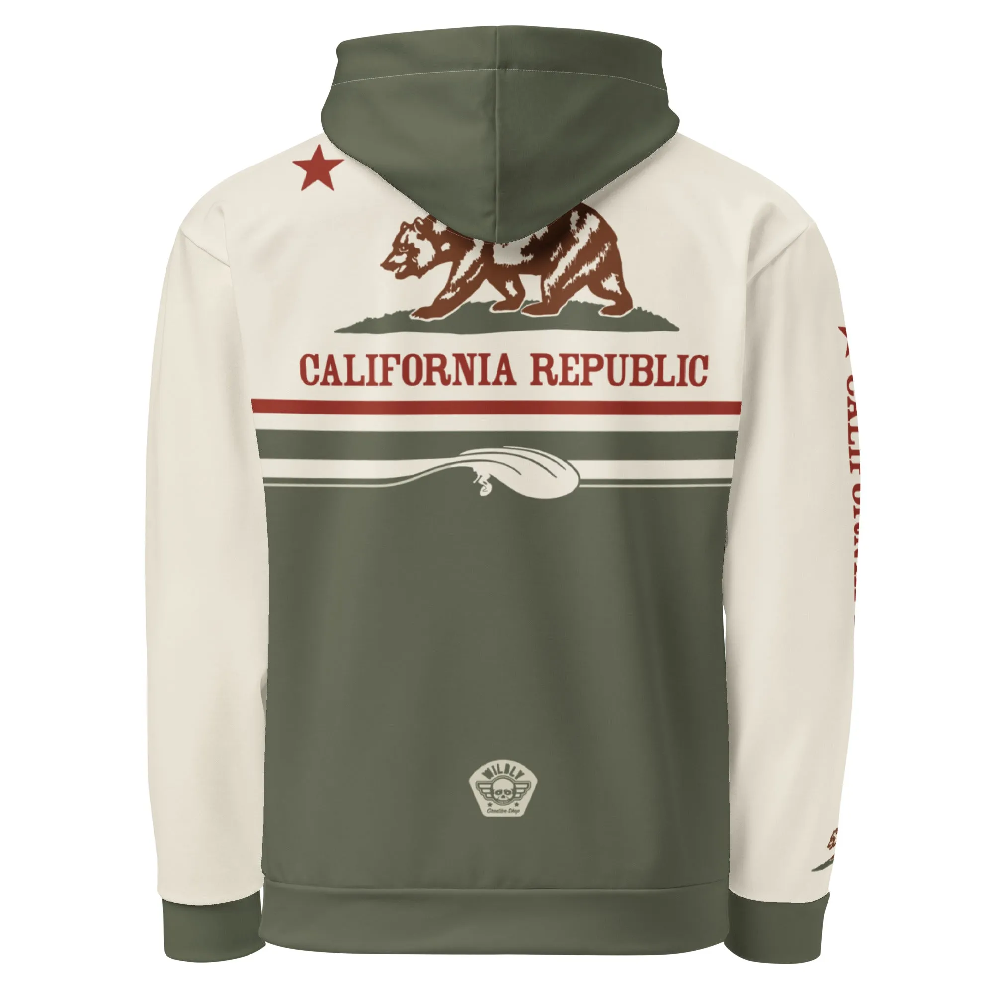 Surf California Surfing heavy weight hoodie