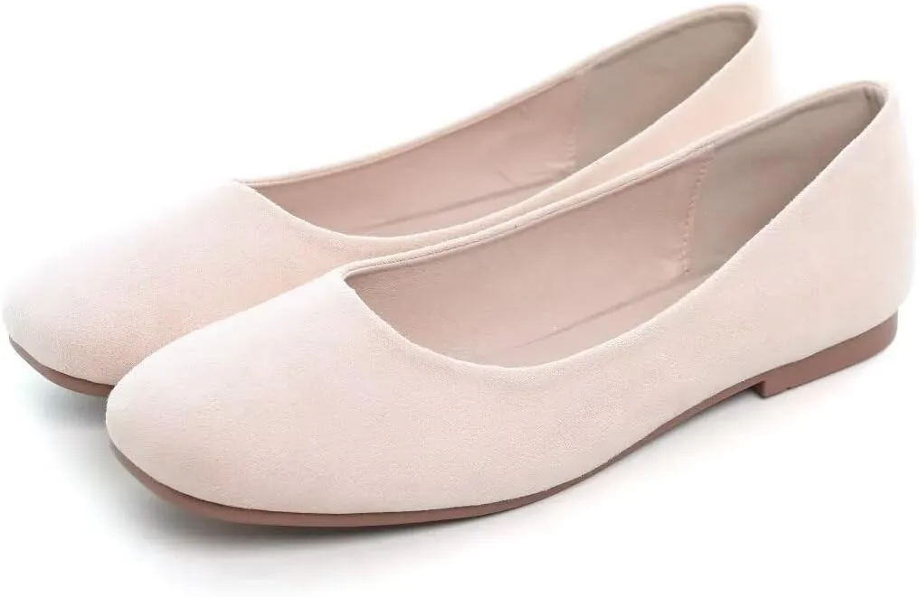 TANGNEST Women Cute Bowknot Flats Soft Slip On Dress Comfort Square Toe Flats