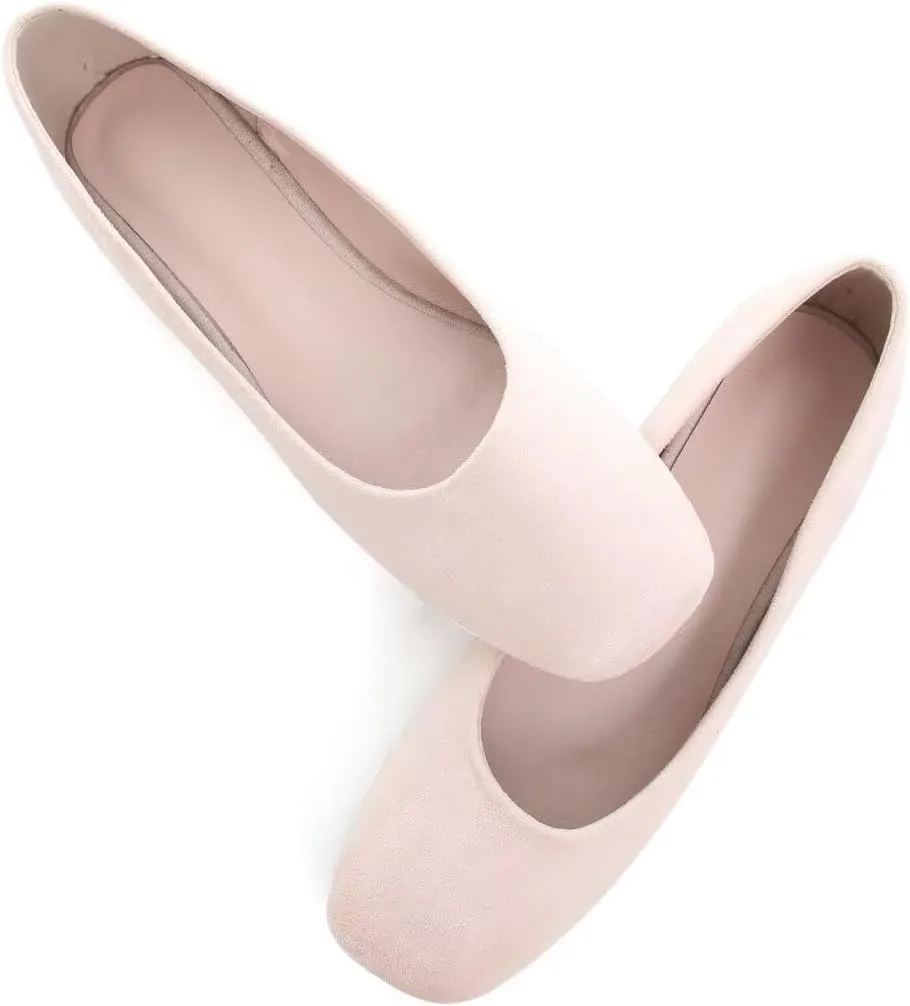 TANGNEST Women Cute Bowknot Flats Soft Slip On Dress Comfort Square Toe Flats