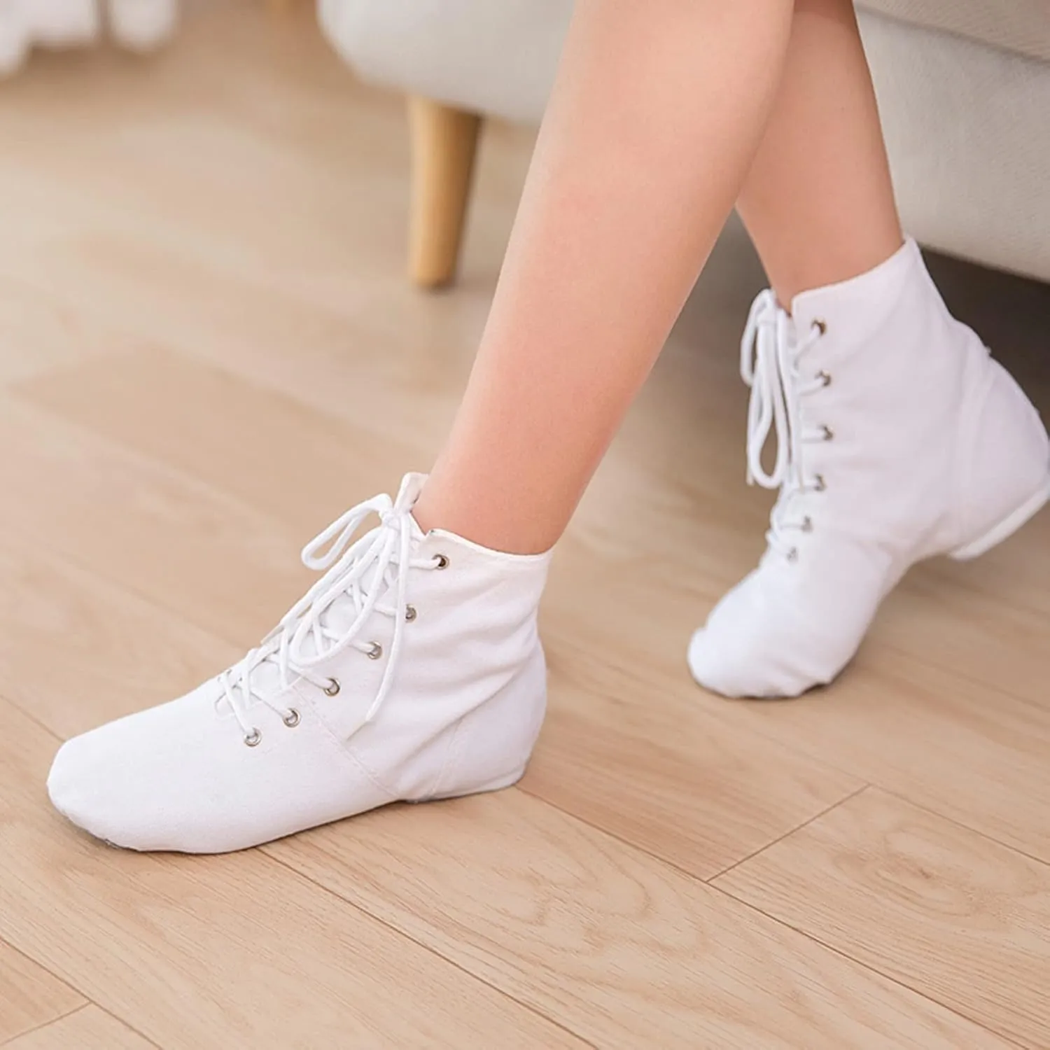 Tie Shoes for Little Girls Children Shoes Dance Shoes Warm Dance Ballet Performance Indoor Shoes Yoga Slip on Toddler