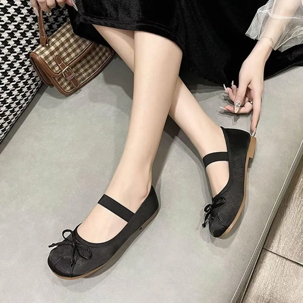 TN TANGNEST Women's Slip On Flats Comfortable Square Toe Mary Jane Flats Soft Dance Ballet Flats