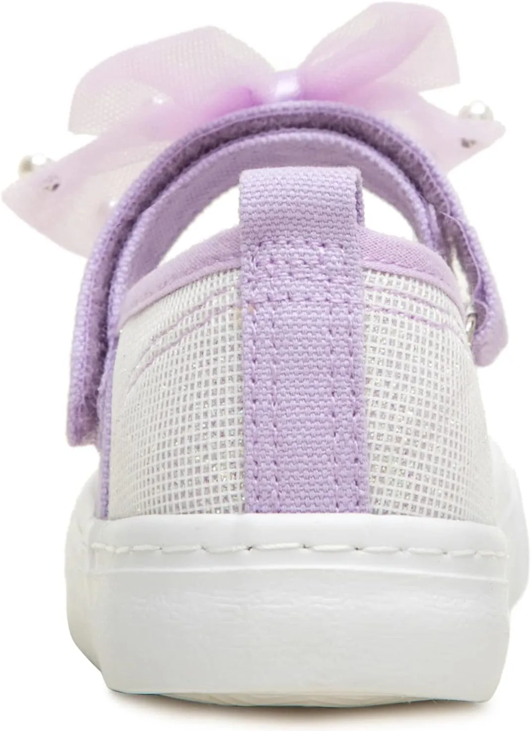 Toandon Toddler Girls Sparkle Glitter Flats Sneakers Age 3-10