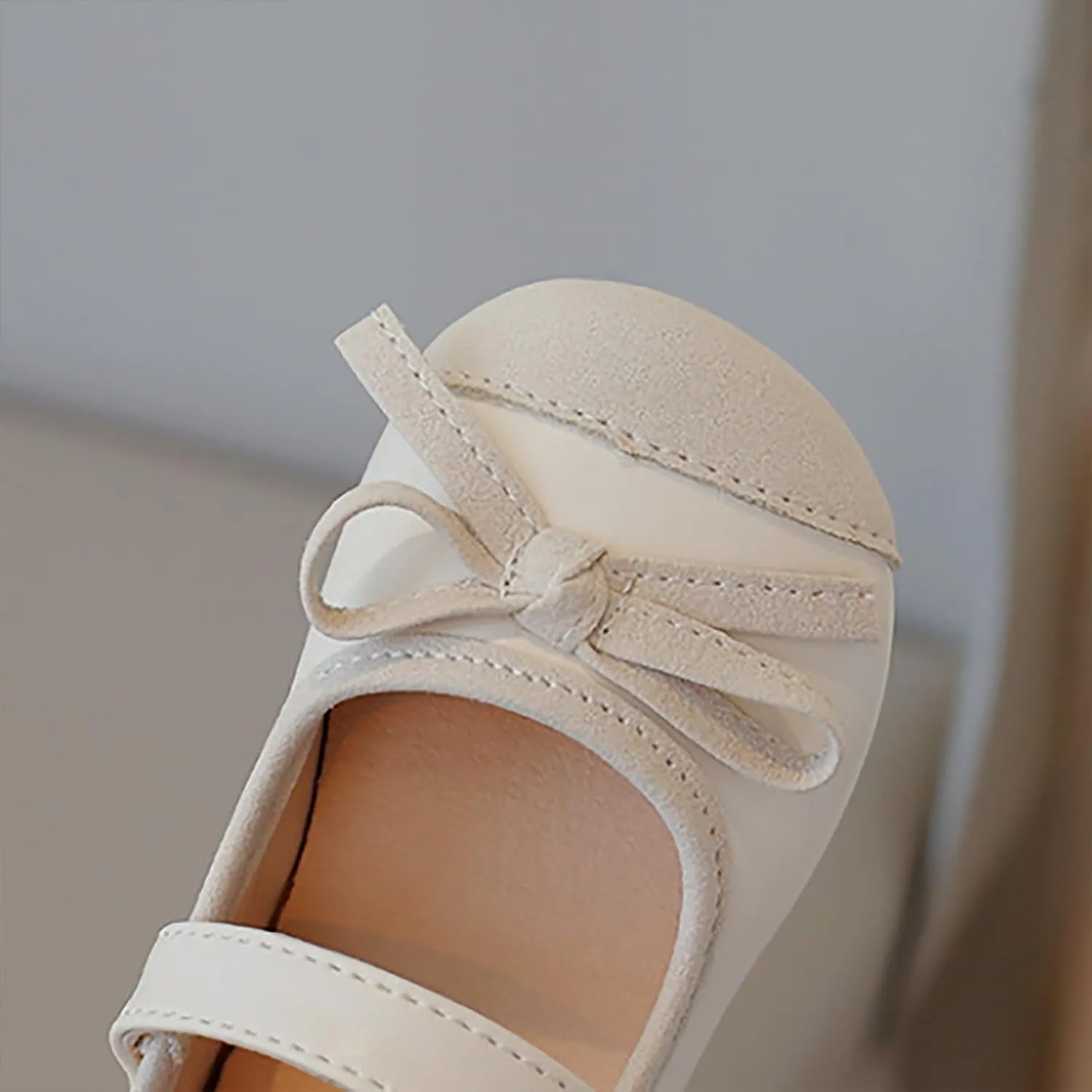 Toddler Baby Girls Mary Jane Dress Shoes Sparkle Bow Ballerina Flats for Wedding Party Birthday Christmas Walking