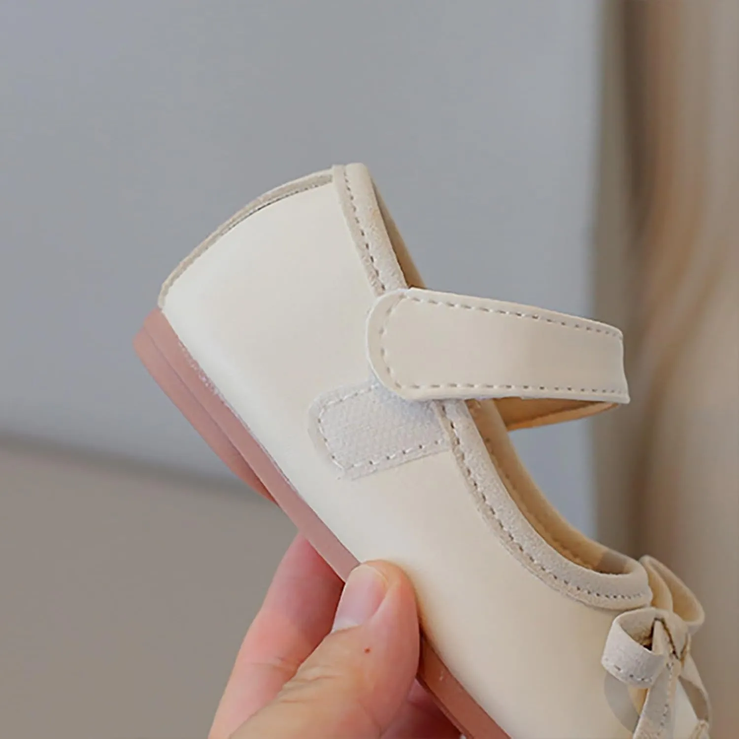 Toddler Baby Girls Mary Jane Dress Shoes Sparkle Bow Ballerina Flats for Wedding Party Birthday Christmas Walking