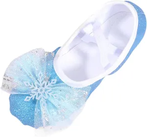 Toddler Ballet Shoes for Girls, Soft Leather Ballet Slippers, Yoga Dance Shoes for Girls (Toddler/Little/Big Kids)