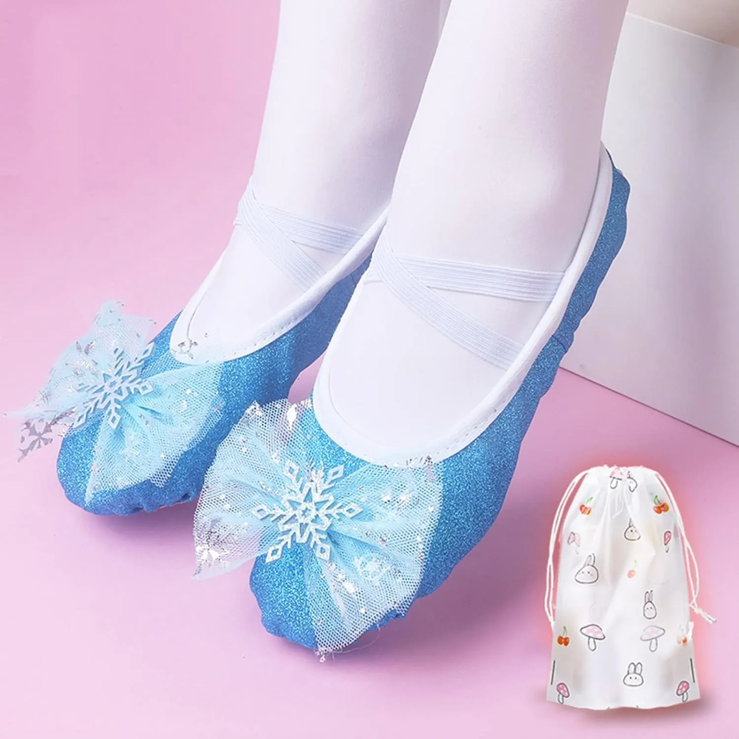 Toddler Ballet Shoes for Girls, Soft Leather Ballet Slippers, Yoga Dance Shoes for Girls (Toddler/Little/Big Kids)