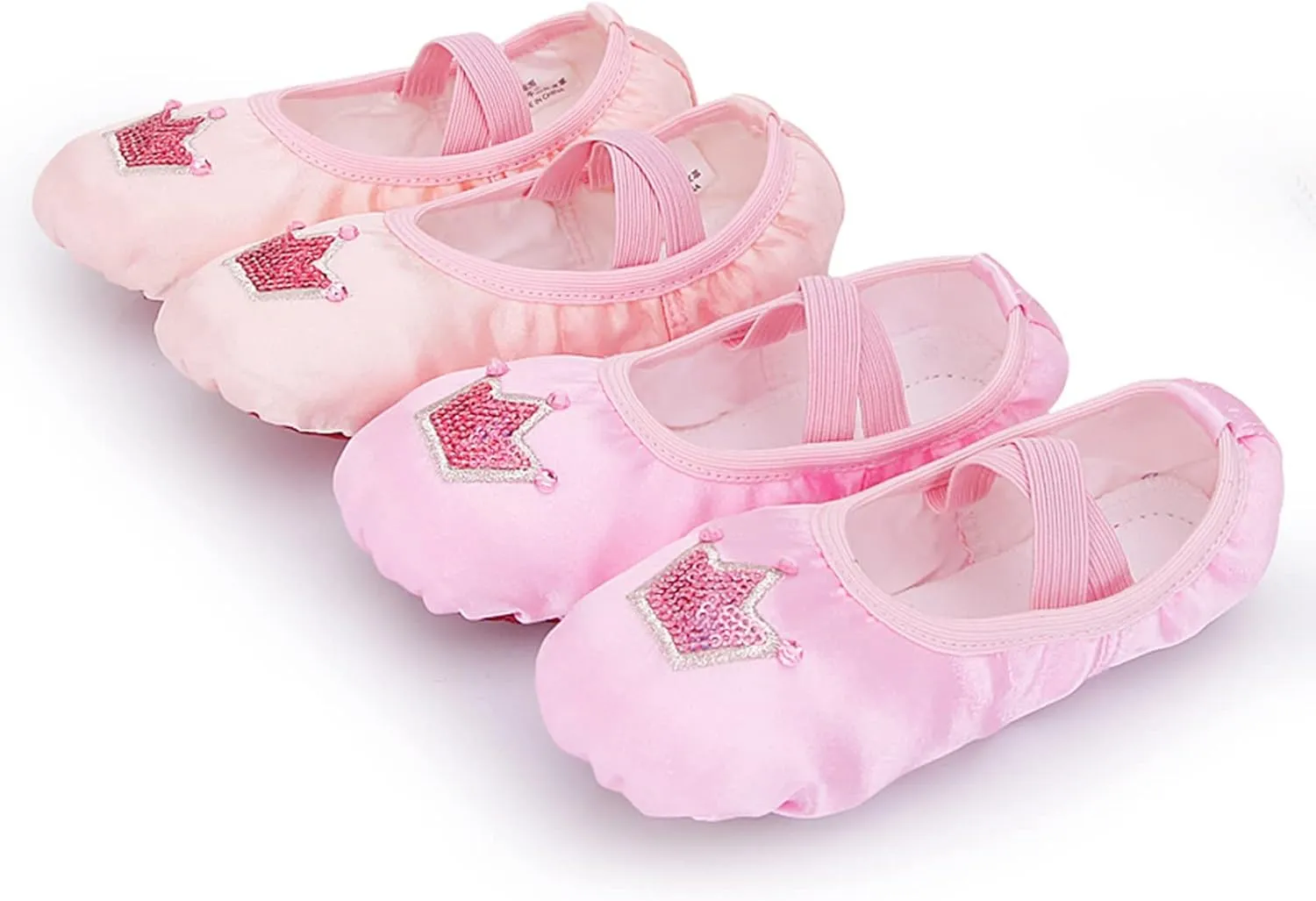 Toddler Cute Shoes Children Dance Shoes Ballet Dance Shoes Body Training Shoes Satin Embroidered Flat Bottom Sneakers