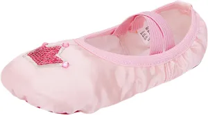 Toddler Cute Shoes Children Dance Shoes Ballet Dance Shoes Body Training Shoes Satin Embroidered Flat Bottom Sneakers