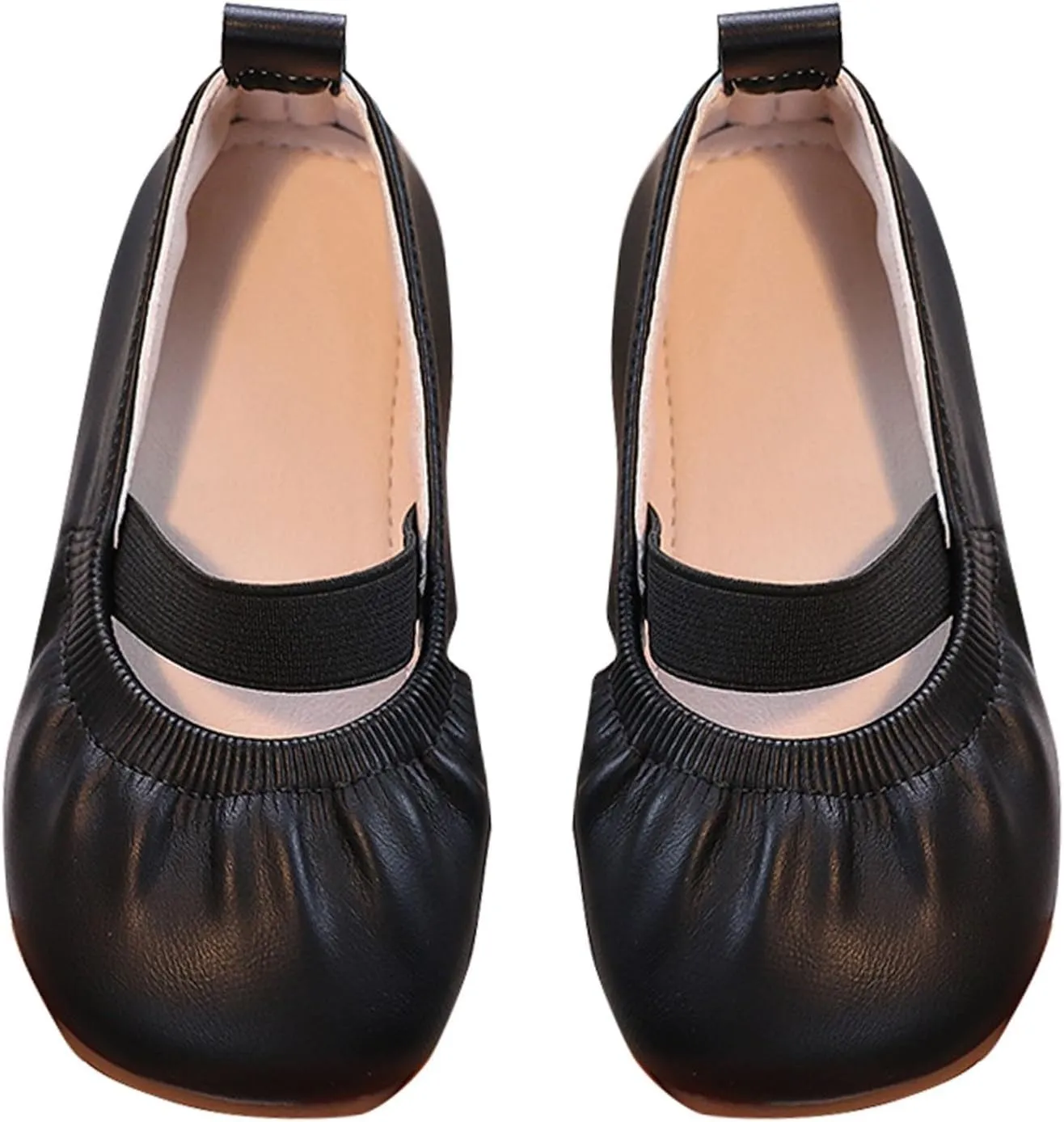 Toddler Flower Girl Dress Shoes Girl Party School Shoes Square Toe Ballerina Ballet Flats Wedding Girl Little Girl Shoes