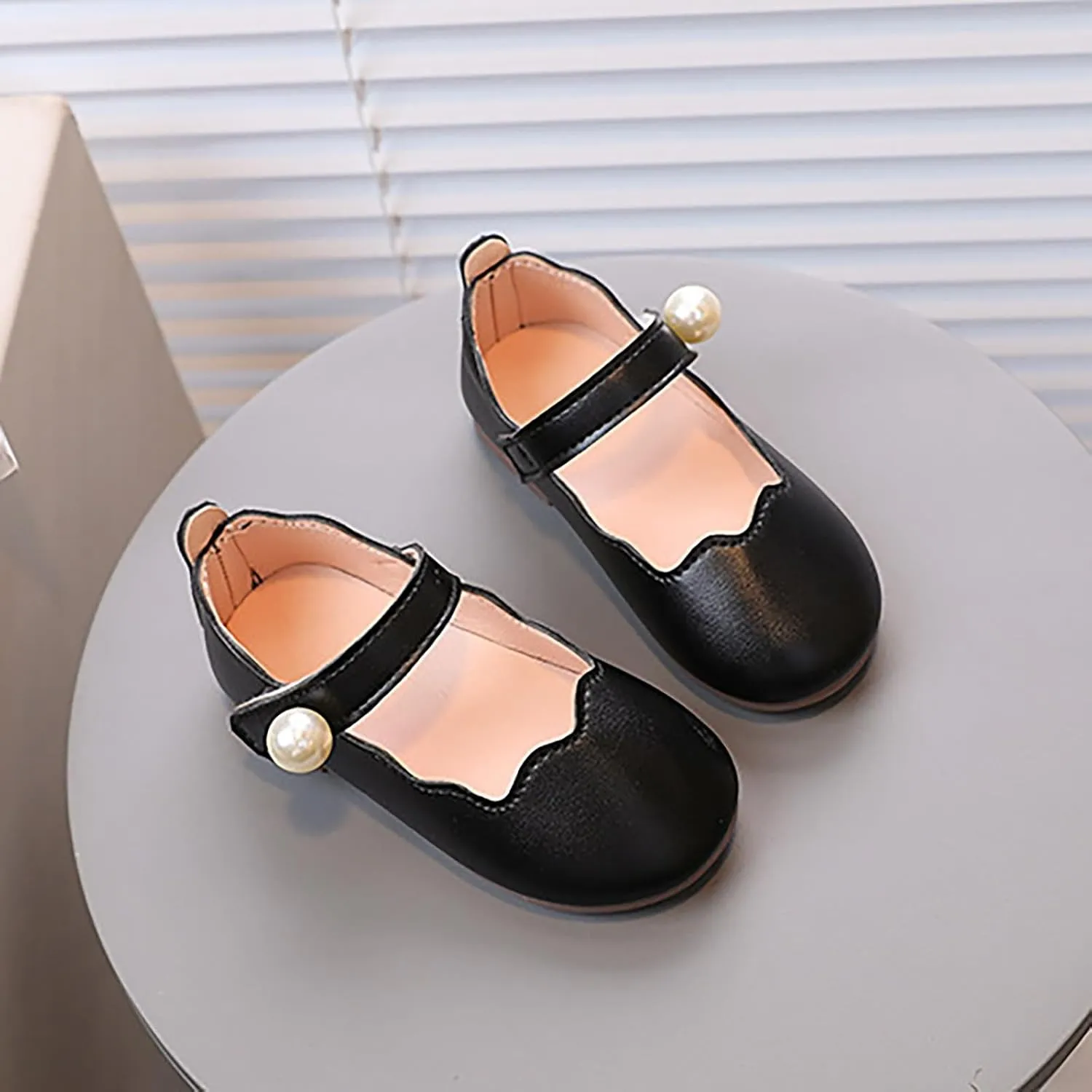 Toddler Flower Girls Dress Shoes Kids Mary Jane Ballet Flats for Party School Wedding Low Heels Shoes
