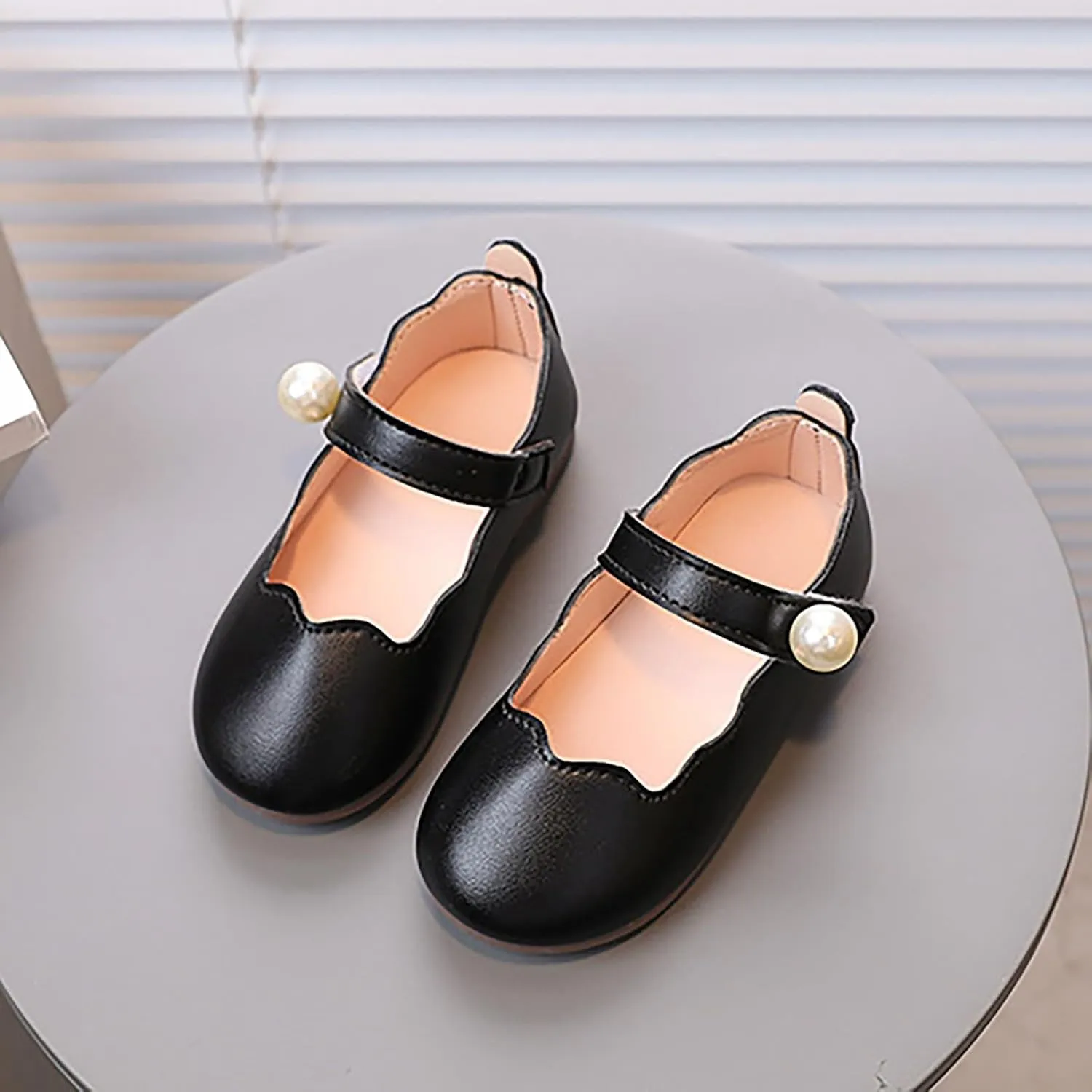 Toddler Flower Girls Dress Shoes Kids Mary Jane Ballet Flats for Party School Wedding Low Heels Shoes