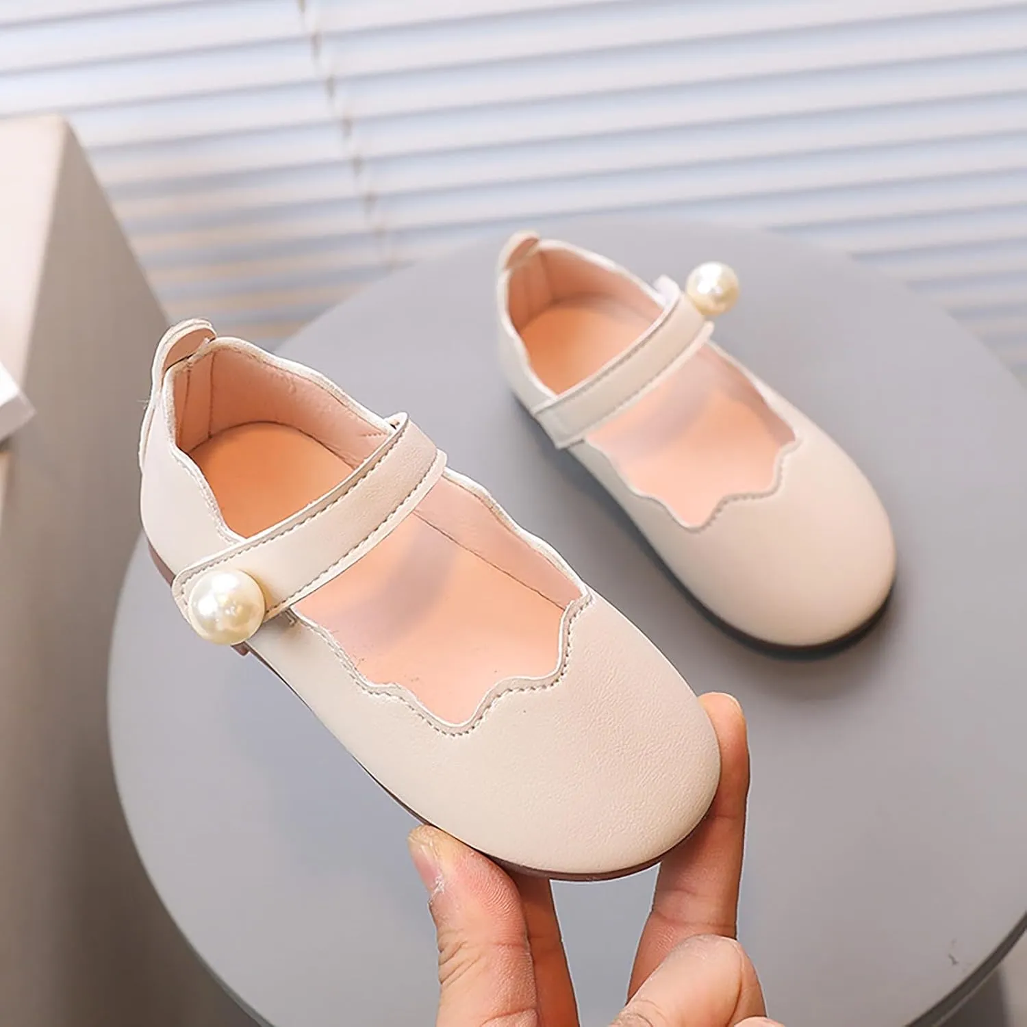 Toddler Flower Girls Dress Shoes Kids Mary Jane Ballet Flats for Party School Wedding Low Heels Shoes