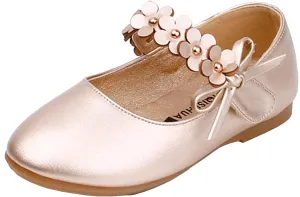 Toddler Girls Dress Shoes Party Wedding Flower School Princess Ballet Flats(Toddler/Little/Big Kid)