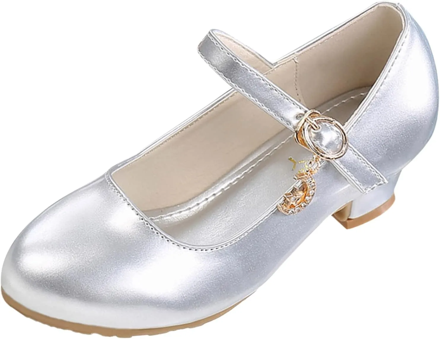 Toddler Girls Dress Shoes PU Leather Princess Shoes Dancing Show Mary Janes Wedding Party Shoes Dress up Shoes