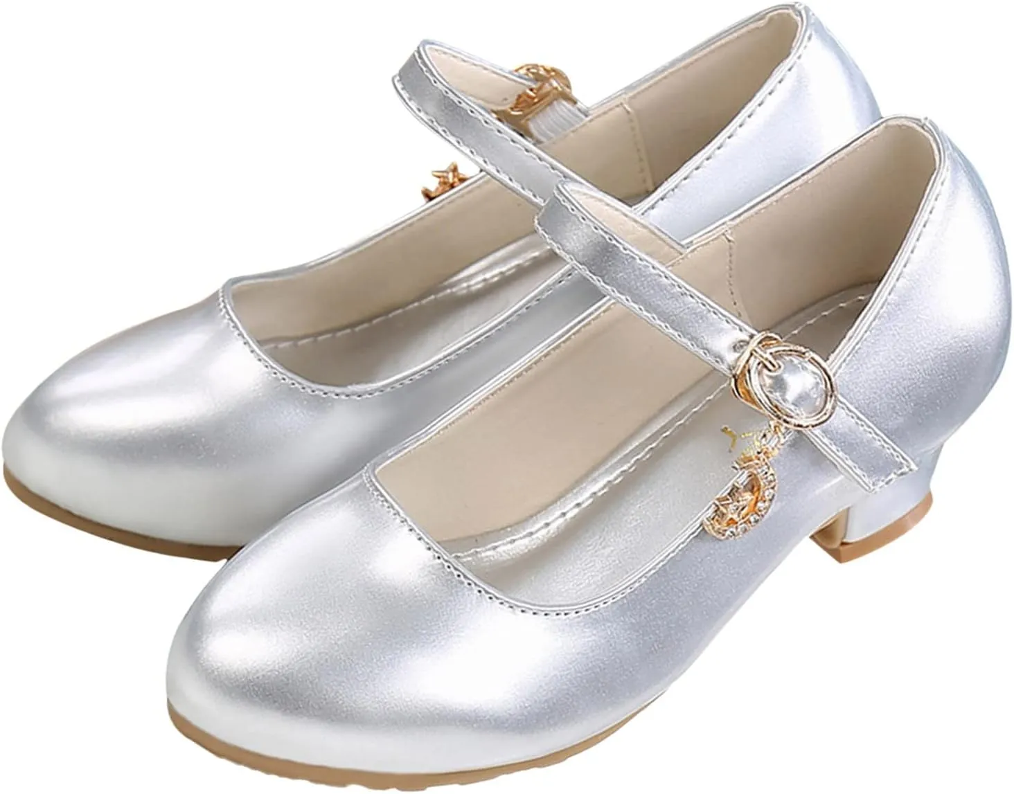 Toddler Girls Dress Shoes PU Leather Princess Shoes Dancing Show Mary Janes Wedding Party Shoes Dress up Shoes