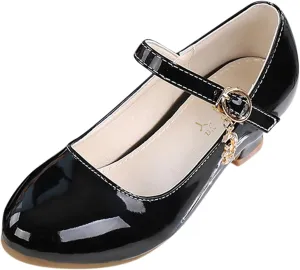 Toddler Girls Dress Shoes PU Leather Princess Shoes Dancing Show Mary Janes Wedding Party Shoes Dress up Shoes