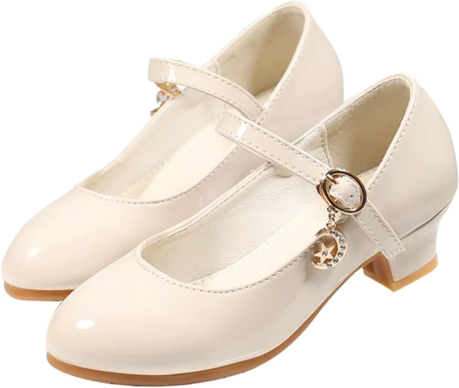 Toddler Girls Dress Shoes PU Leather Princess Shoes Dancing Show Mary Janes Wedding Party Shoes Dress up Shoes