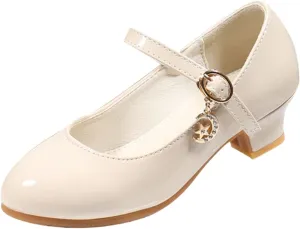 Toddler Girls Dress Shoes PU Leather Princess Shoes Dancing Show Mary Janes Wedding Party Shoes Dress up Shoes