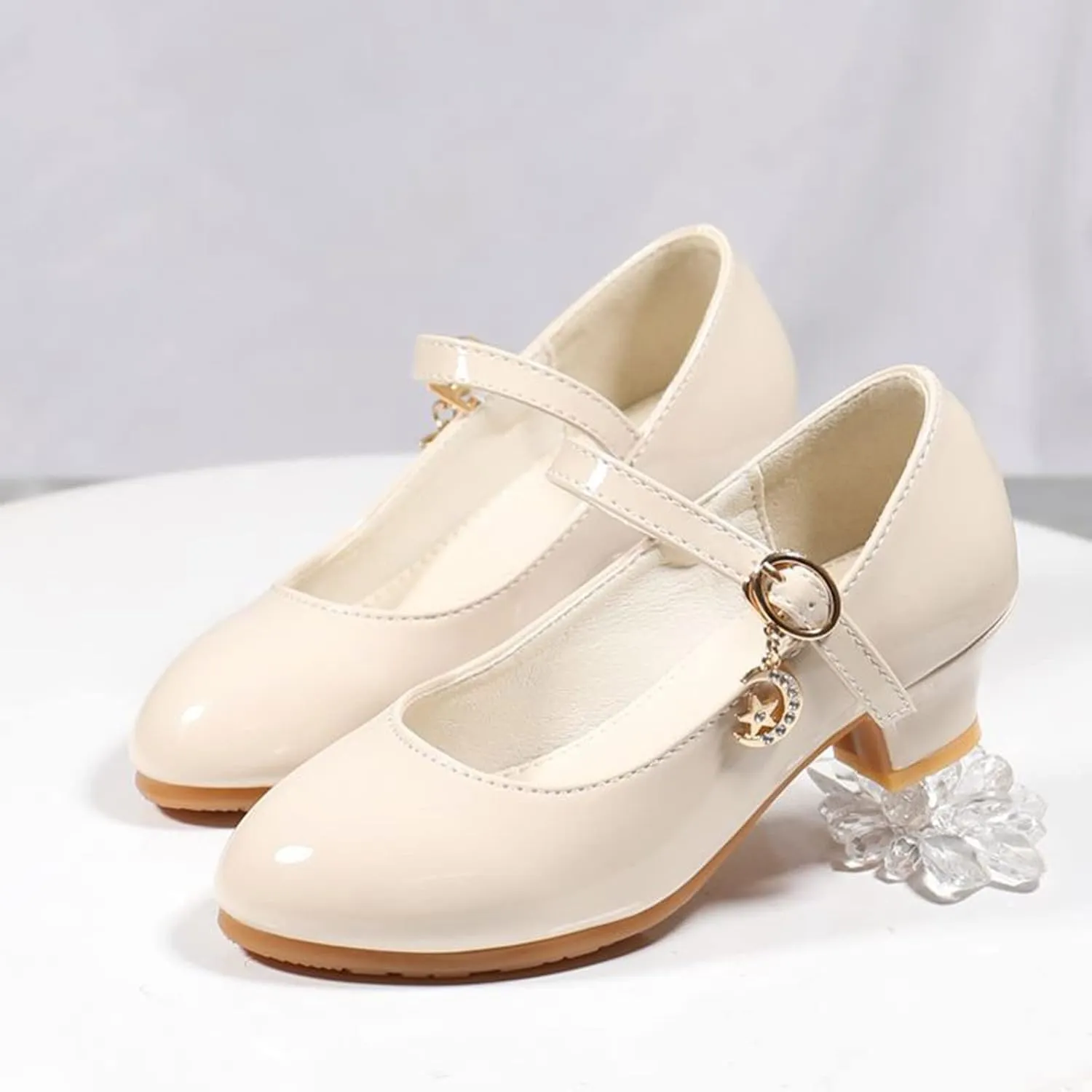 Toddler Girls Dress Shoes PU Leather Princess Shoes Dancing Show Mary Janes Wedding Party Shoes Dress up Shoes