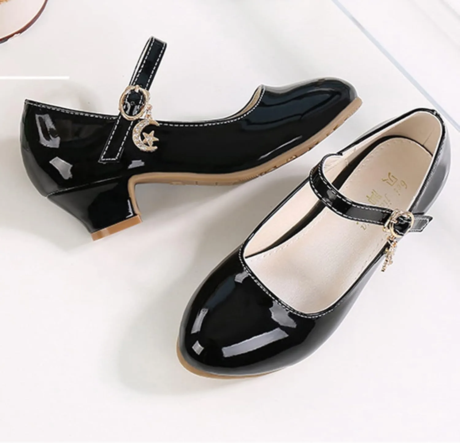 Toddler Girls Dress Shoes PU Leather Princess Shoes Dancing Show Mary Janes Wedding Party Shoes Dress up Shoes