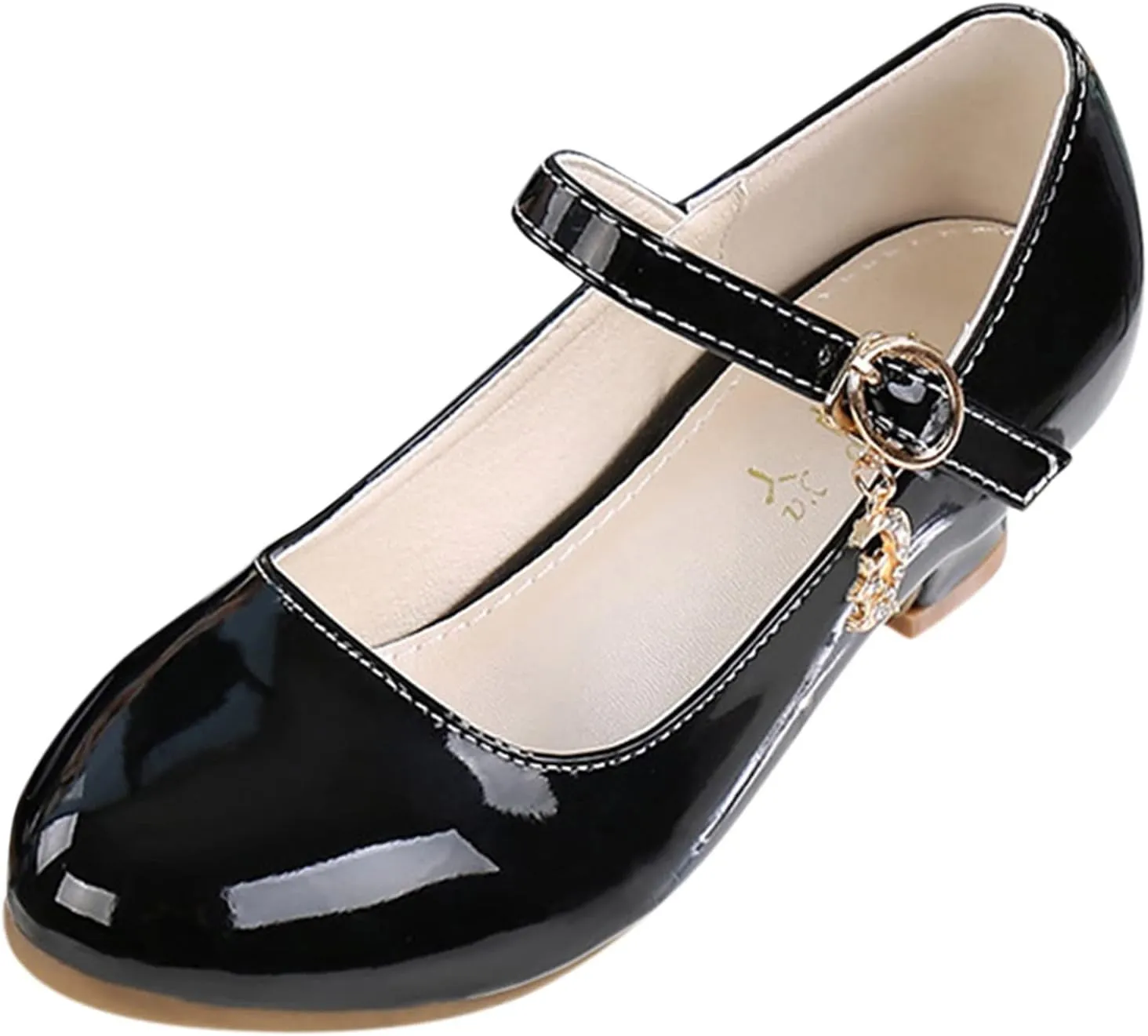 Toddler Girls Dress Shoes PU Leather Princess Shoes Dancing Show Mary Janes Wedding Party Shoes Dress up Shoes