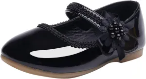 Toddler Girls Floral Ballet Flat Shoes Ballerina Mary Jane Elegant Dress Shoes for Kids Toddle Girl Shoes
