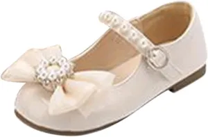 Toddler Girls Mary Jane Ballet Flats Little Girl Dress Shoes for School Party Wedding Prom Uniform