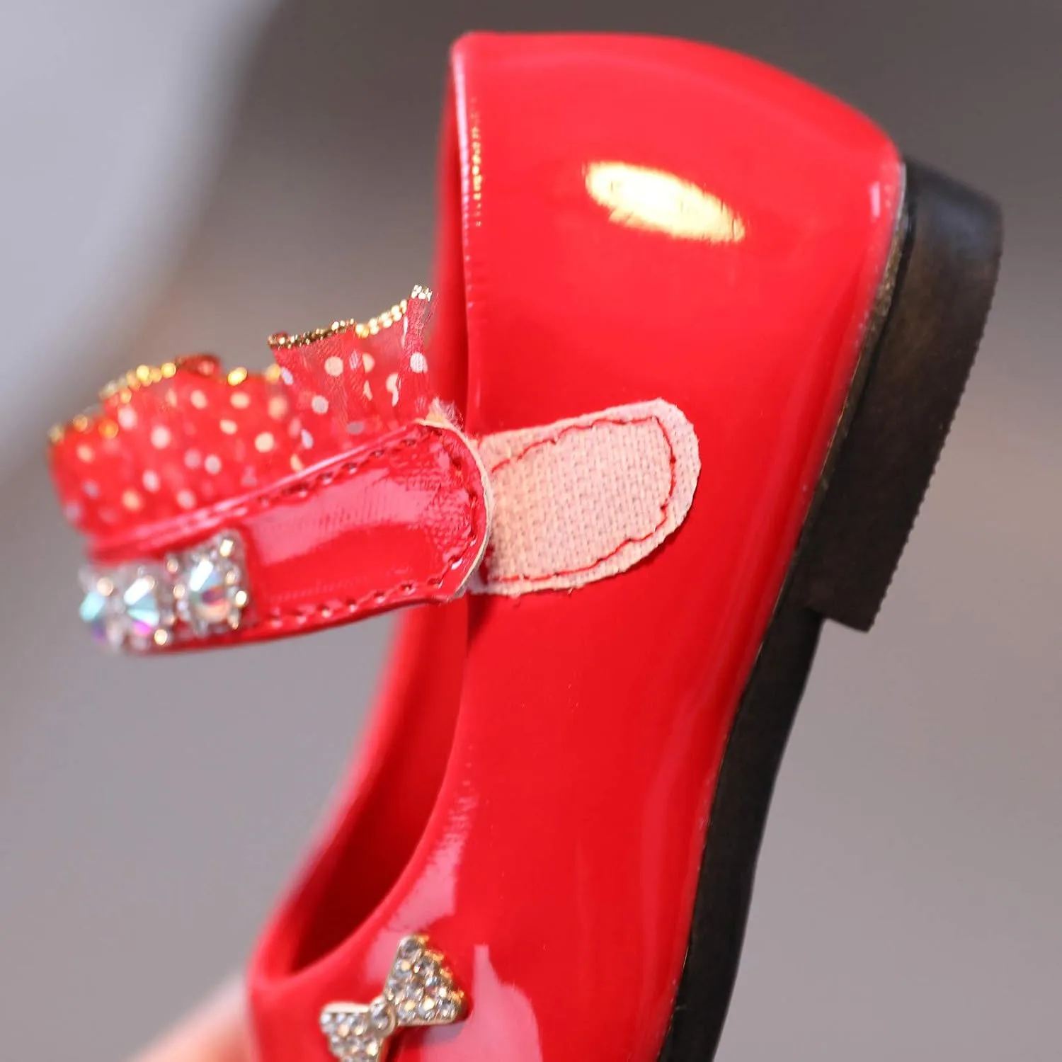 Toddler Girls Mary Jane Flats Toddler Girls Glitter Dress Wedding Ballet Shoes Patent Leather Shoes for Kids