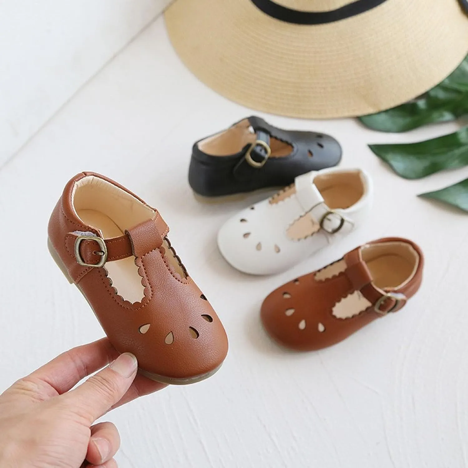 Toddler Little Girl Mary Jane Dress Shoes Ballet Flats Flower Girl Shoes School Oxford Flats for Girl Party Shoes