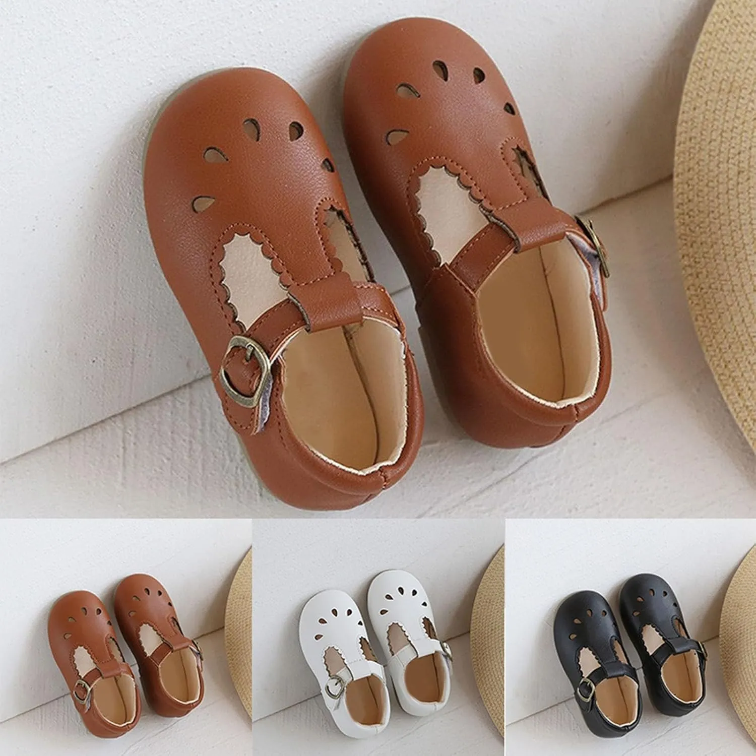 Toddler Little Girl Mary Jane Dress Shoes Ballet Flats Flower Girl Shoes School Oxford Flats for Girl Party Shoes